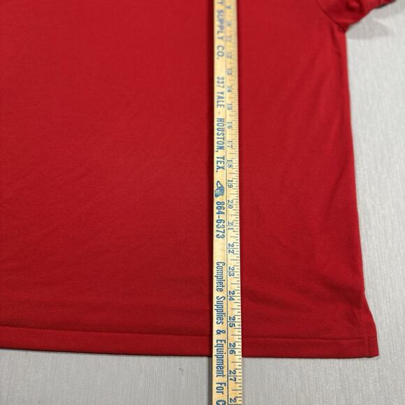 Polo Ralph Lauren Earth Polo Mens Red Shirt Custom Slim Fit Size M Green Pony - Picture 5 of 6